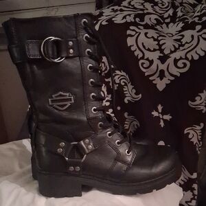 Harley-Davidson Women's Black Moto Boots